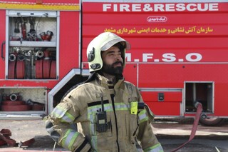 مراسم تشییع پیکر شهید آتش نشان مشهدی آغاز شد