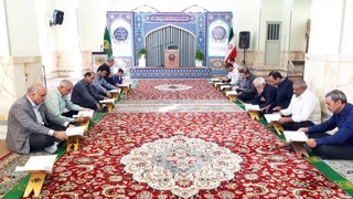 برگزاری ویژه برنامه «اذن خدمت» با حضور کارکنان و خدام زیارتگاه شهید آیت‌الله مدرس(ره)