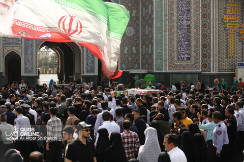 تشییع پیکر آتش‌نشان فداکار، شهید رضا فخریان