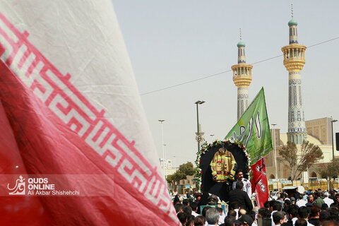 تشییع پیکر آتش‌نشان فداکار، شهید رضا فخریان