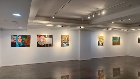 افتتاح یک نمایشگاه با یادی از شهید منصوره عالیخانی/ هنر می‌تواند در صف نخست جنگ بایستد