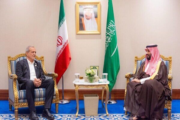 دیدار پزشکیان با بن سلمان