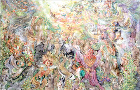 مروری بر آثار ماندگار استاد فرشچیان که در موزه آستان قدس رضوی نگهداری میشوند