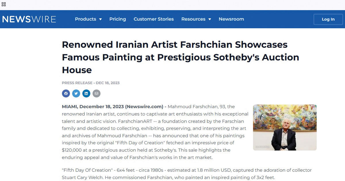 رسانه‌های جهان چه نگاهی به استاد نگارگر ایرانی دارند؟