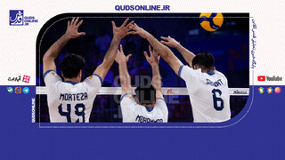 فیلم |  والیبال قهرمانی جهان؛ پایان ست اول ایران۰ - فیلیپین ۱