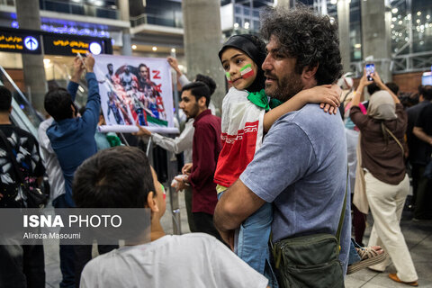 استقبال از تیم ملی کشتی آزاد ایران در فرودگاه امام خمینی (ره)