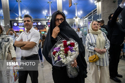 استقبال از تیم ملی کشتی آزاد ایران در فرودگاه امام خمینی (ره)