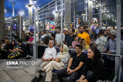 استقبال از تیم ملی کشتی آزاد ایران در فرودگاه امام خمینی (ره)