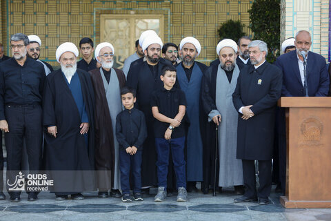 تشییع پیکر حجت‌الاسلام والمسلمین علی اکبر الهی خراسانی در حرم مطهر رضوی