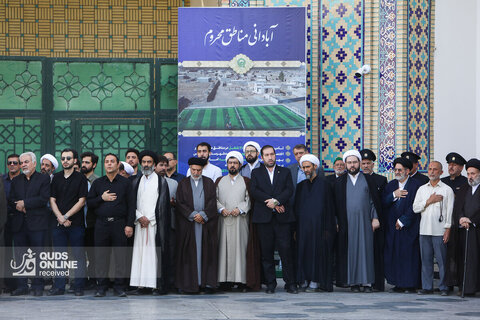 تشییع پیکر حجت‌الاسلام والمسلمین علی اکبر الهی خراسانی در حرم مطهر رضوی