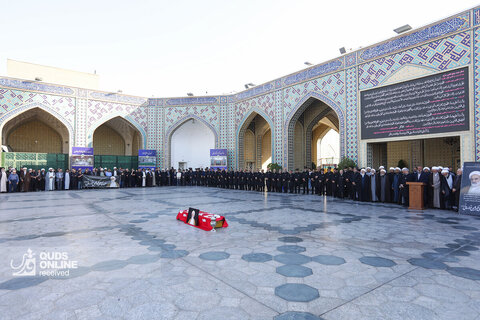 تشییع پیکر حجت‌الاسلام والمسلمین علی اکبر الهی خراسانی در حرم مطهر رضوی