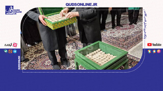 فیلم | تعویض مهرهای نماز در حرم مطهر رضوی با تربت کربلا