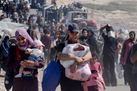 کوچ اجباری ساکنین غزه به دلیل افزایش حملات رژیم صهیونیستی