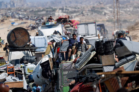 کوچ اجباری ساکنین غزه به دلیل افزایش حملات رژیم صهیونیستی