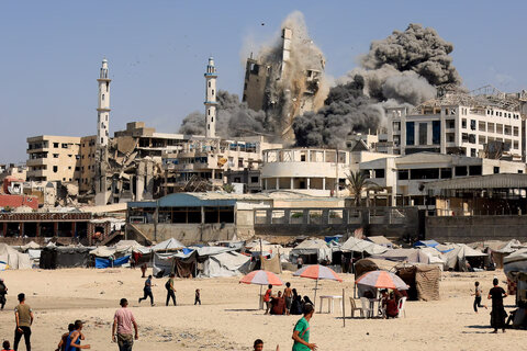 کوچ اجباری ساکنین غزه به دلیل افزایش حملات رژیم صهیونیستی