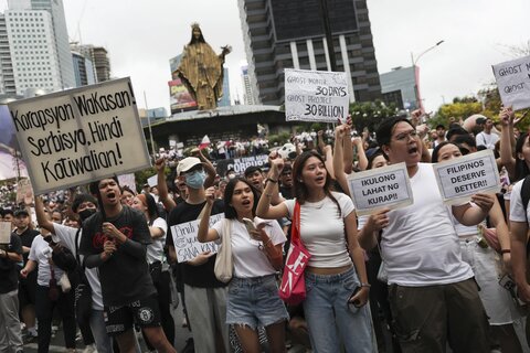 درگیری‌های خشونت آمیز در نزدیکی کاخ ریاست جمهوری فیلیپین