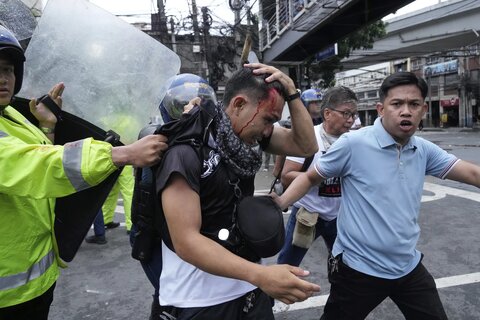 درگیری‌های خشونت آمیز در نزدیکی کاخ ریاست جمهوری فیلیپین