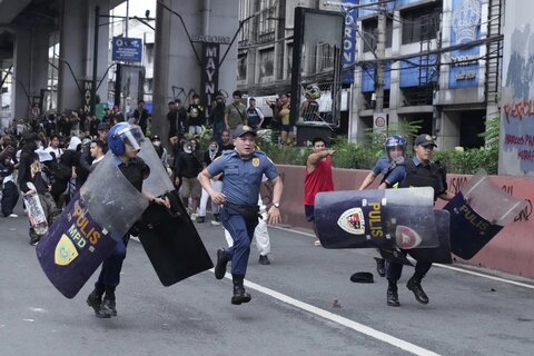 درگیری‌های خشونت آمیز در نزدیکی کاخ ریاست جمهوری فیلیپین