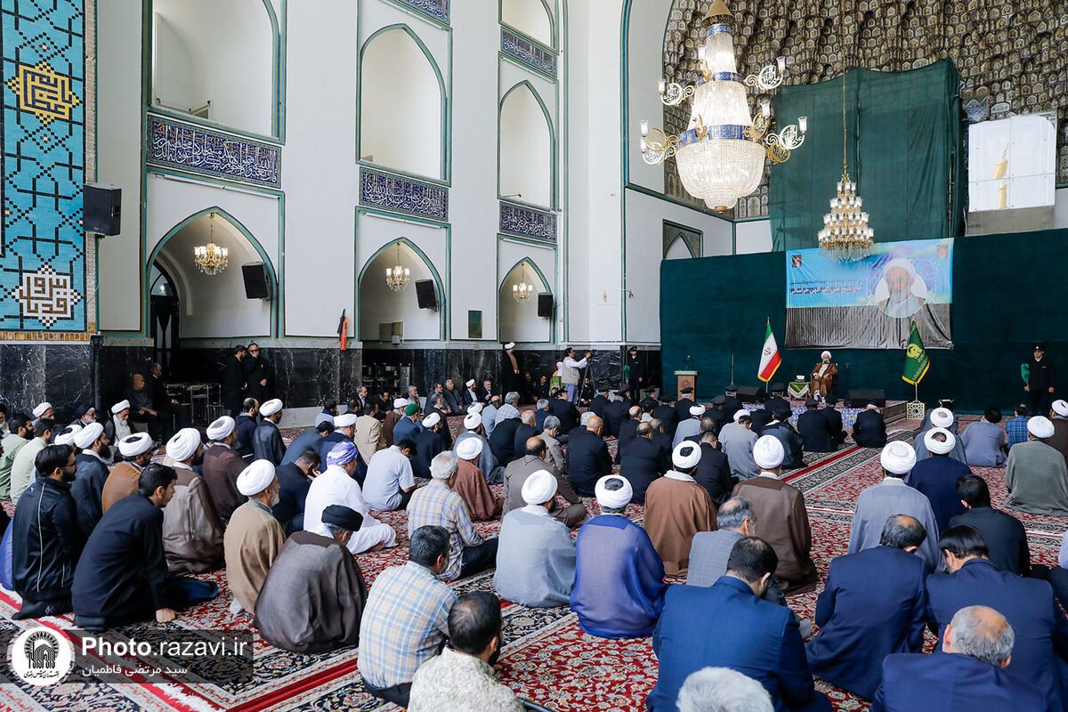 آیین بزرگداشت مرحوم حجت الاسلام اکبر الهی خراسانی در حرم رضوی برگزار شد