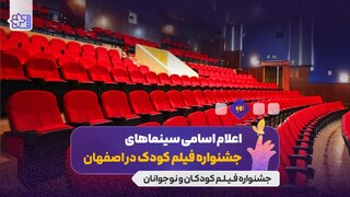 اعلام سینماهای میزبان سی‌وهفتمین جشنواره بین‌المللی فیلم‌های کودکان و نوجوانان