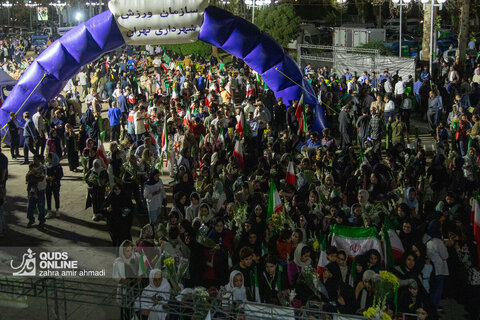 مراسم تجلیل از اعضای تیم‌های کشتی آزاد و فرنگی در مسابقات قهرمانی جهان