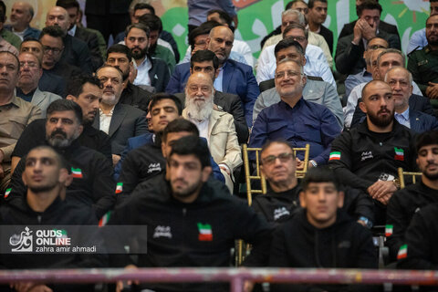 مراسم تجلیل از اعضای تیم‌های کشتی آزاد و فرنگی در مسابقات قهرمانی جهان