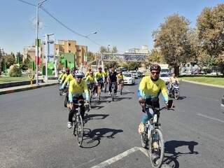 ورود تیم دوچرخه‌سواری کاشان به مشهد