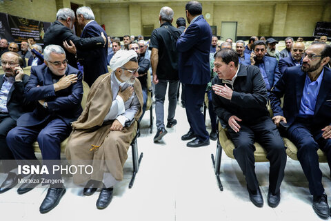 مراسم ختم مادر غلامعلی حدادعادل