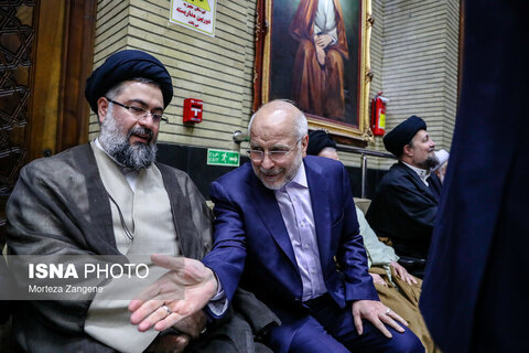 مراسم ختم مادر غلامعلی حدادعادل