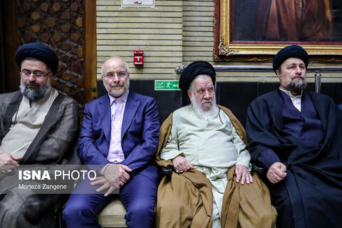 مراسم ختم مادر غلامعلی حدادعادل