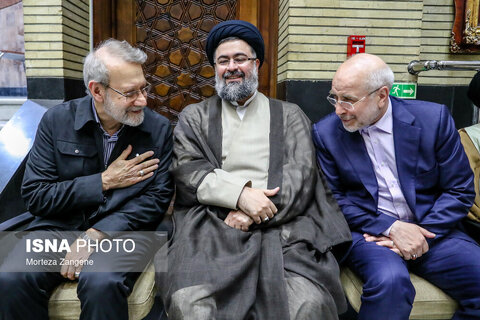 مراسم ختم مادر غلامعلی حدادعادل