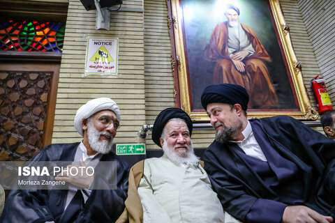 مراسم ختم مادر غلامعلی حدادعادل