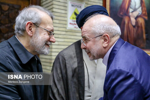 مراسم ختم مادر غلامعلی حدادعادل