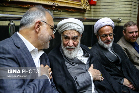 مراسم ختم مادر غلامعلی حدادعادل