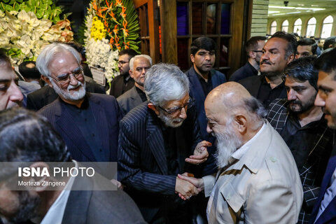 مراسم ختم مادر غلامعلی حدادعادل