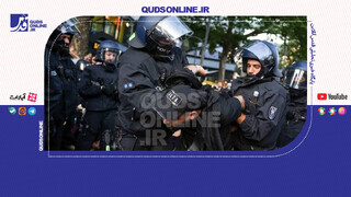 فیلم | برخورد خشونت‌آمیز پلیس آلمان با تظاهرات حامیان فلسطین در برلین