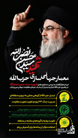 اینفوگرافیک | شهید سید حسن نصرلله؛ معمار جهانی‌سازی حزب‌الله