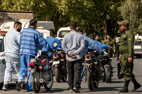 گزارش تصویری | دستگیری ۱۴۵ سارق و مالخر در طرح گسترده پلیس آگاهی