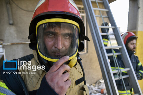 گزارش تصویری | آتش نشان ؛ نماد ایثار