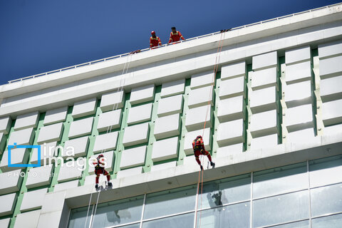 گزارش تصویری | آتش نشان ؛ نماد ایثار