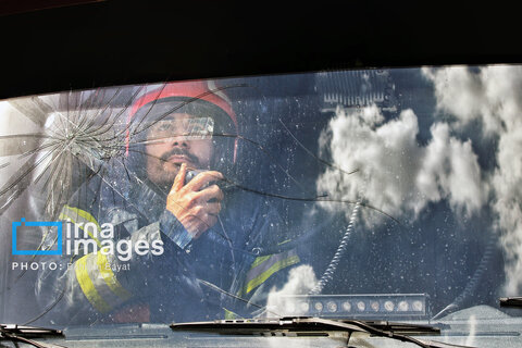 گزارش تصویری | آتش نشان ؛ نماد ایثار