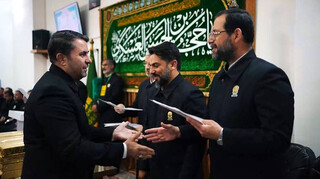 تقدیر از خادمان بخش «زلال رضوان» حرم مطهر رضوی