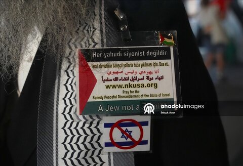 تصاویری از تظاهرات یهودیان ضد صهیونیزم علیه نتانیاهو در نیویورک