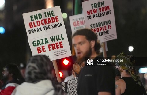 تصاویری از تظاهرات یهودیان ضد صهیونیزم علیه نتانیاهو در نیویورک