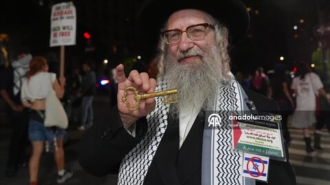 تصاویری از تظاهرات یهودیان ضد صهیونیزم علیه نتانیاهو در نیویورک