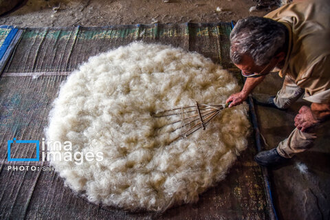 گزارش تصویری | مشاغل فراموش شده؛ «نمد مالی»
