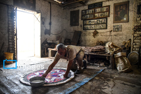 گزارش تصویری | مشاغل فراموش شده؛ «نمد مالی»