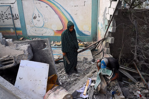 تصاویری از شهر غزه در بحبوحه تشدید حملات رژیم صهیونیستی