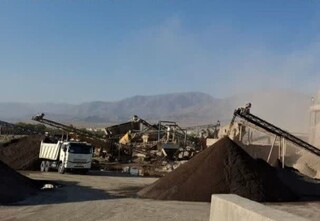 توقف واحد آلاینده شن و ماسه در زبرخان