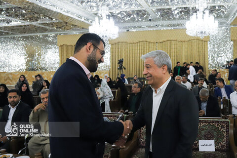 گزارش تصویری | دیدار اعضای تیم‌های ملی کشتی آزاد و فرنگی با تولیت آستان قدس رضوی